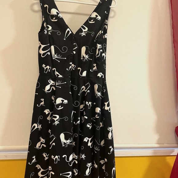 Retro Kitty Cat Swing Dress - Picture 1 of 3